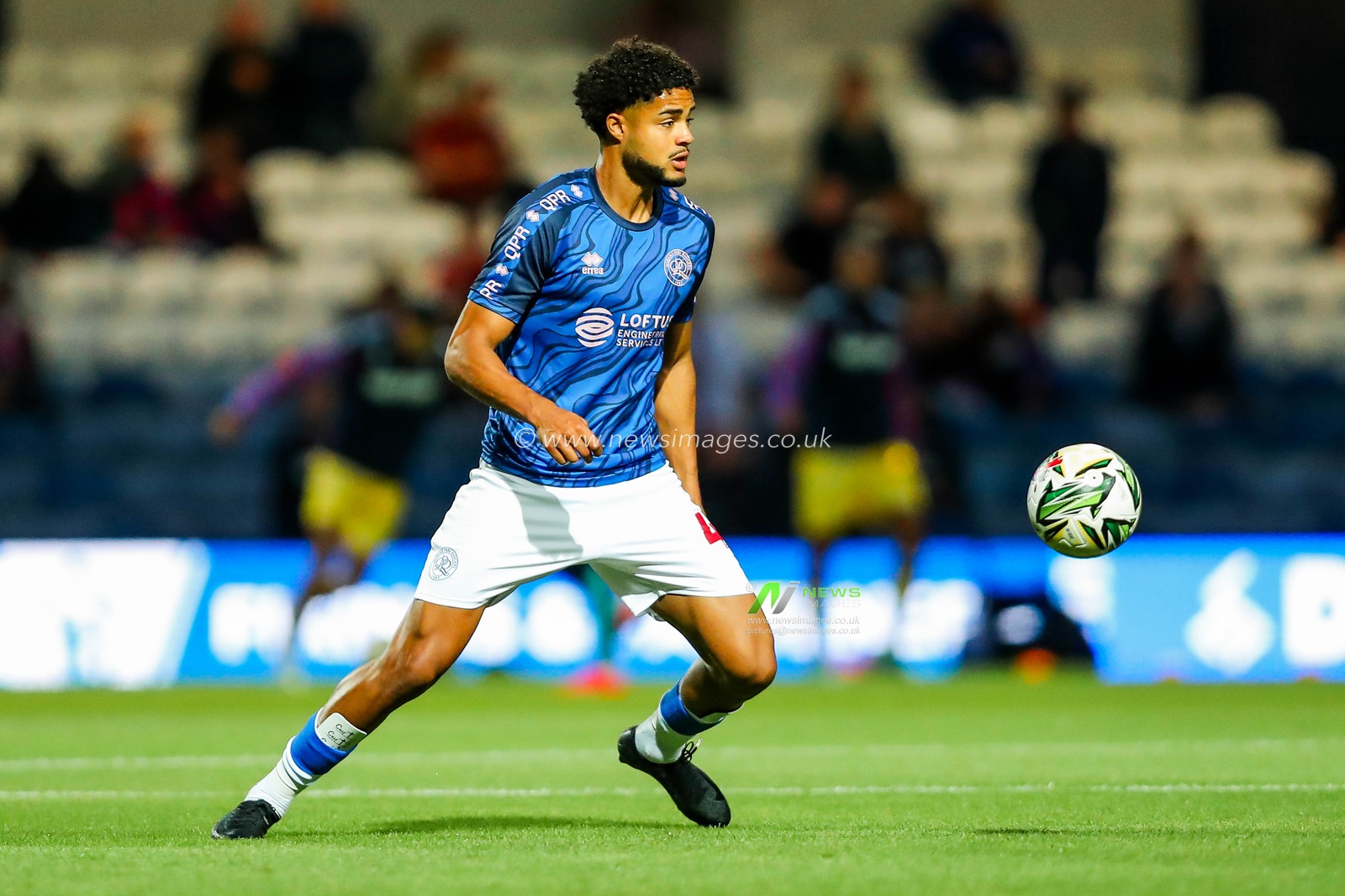 Jonathan Varane of Queens Park Rangers warms up prior to  the Carabao Cup match Queens Park Rangers vs Crystal Palace at Kiyan Prince Foundation Stadium, London, United Kingdom, 17th September 2024

(Photo by Izzy Poles/News Images)