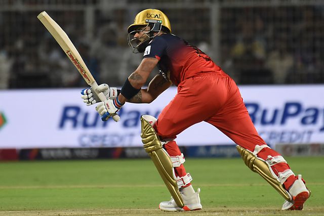 Royal Challengers Bengaluru's Virat Kohli bats during the Indian Premier League cricket match between Kolkata Knight Riders and Royal Challengers Bengaluru at Eden Gardens in Kolkata, India, Saturday, March 22, 2025.(Photo: Debajyoti Chakraborty/News Images)