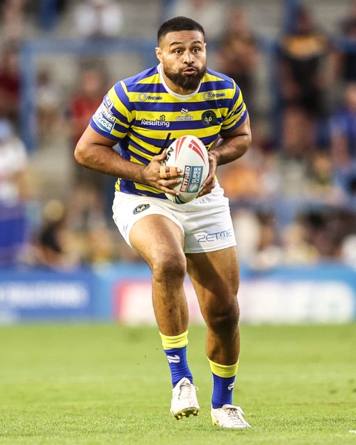 Toafofoa Sipley of Warrington Wolves during the Betfred Super League round 23 match Warrington Wolves vs York Knights at The Halliwell Jones Stadium, Warrington, United Kingdom on 13 August 2026

(Photo by Alfie Cosgrove/News Images)