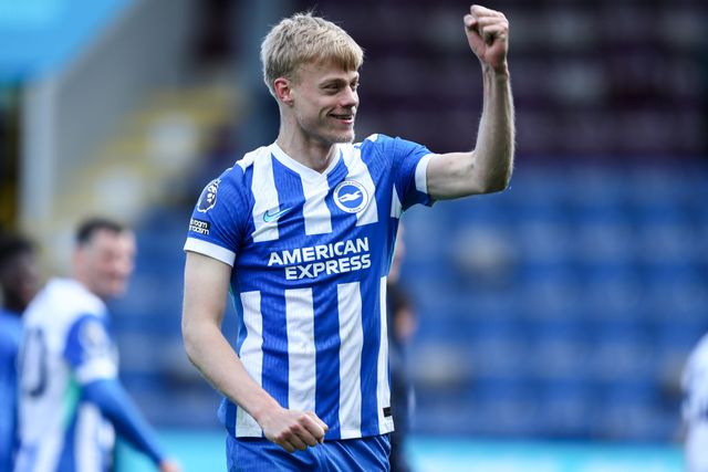 Jan Paul van Hecke of Brighton & Hove Albion celebrates 0-2 win after the Premier League match Burnley vs Brighton & Hove Albion at Turf Moor, Burnley, United Kingdom on 11 April 2026

(Photo by Jorge Horsted/News Images)