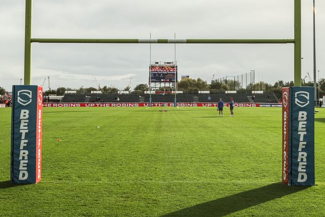 A general view of Sewell Group Craven Park ahead of the Betfred Super League Semi Final 2 match Hull KR vs St Helens at Sewell Group Craven Park, Kingston upon Hull, United Kingdom, 3rd October 2025

(Photo by Alfie Cosgrove/News Images)