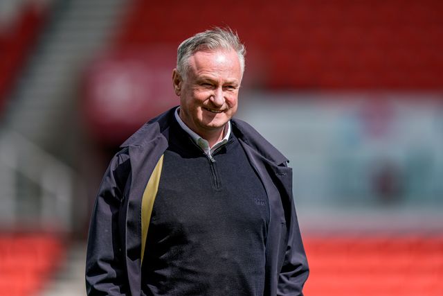 Michael O'Neill manager of Blackburn Rovers inspects the pitch prior to kick off during the Sky Bet Championship match Stoke City vs Blackburn Rovers at Bet365 Stadium, Stoke On Trent, United Kingdom on 11 April 2026

(Photo by Maynard Manyowa/News Images)