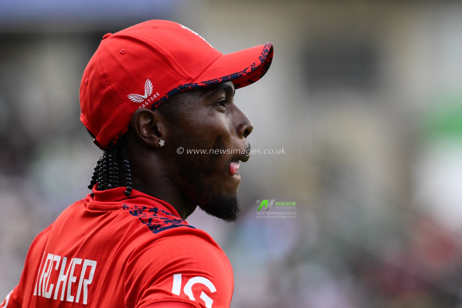 Jofra Archer of England during the Vitality T20 International Series match England vs Pakistan at Edgbaston, Birmingham, United Kingdom, 25th May 2024

(Photo by Craig Thomas/News Images)