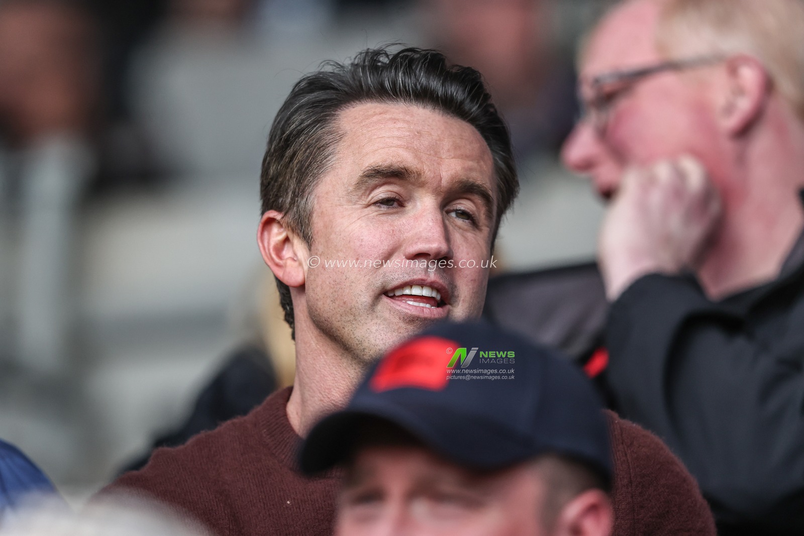 Rob McElhenney in attendance during the Sky Bet League 1 match Blackpool vs Wrexham at Bloomfield Road, Blackpool, United Kingdom, 21st April 2025

(Photo by Alfie Cosgrove/News Images)