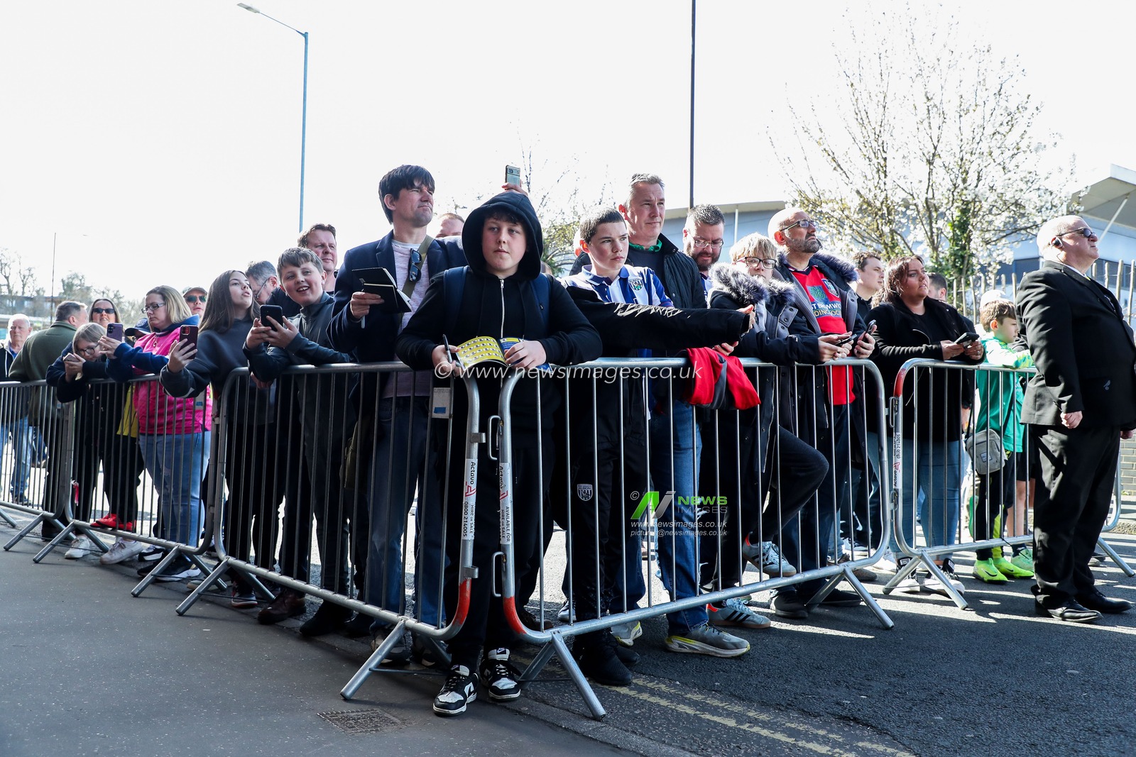 West Bromwich Albion fans wait for player arrivals prior to the Sky Bet Championship match Norwich City vs West Bromwich Albion at Carrow Road, Norwich, United Kingdom, 29th March 2025

(Photo by Izzy Poles/News Images)