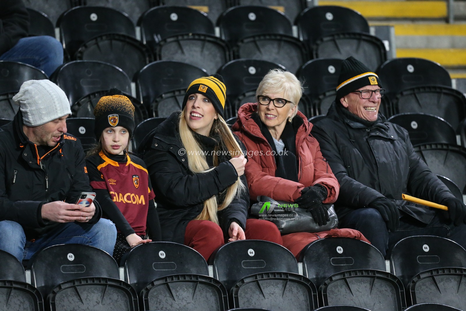 Hull City fans await the kick off of Hull City v Barnsley