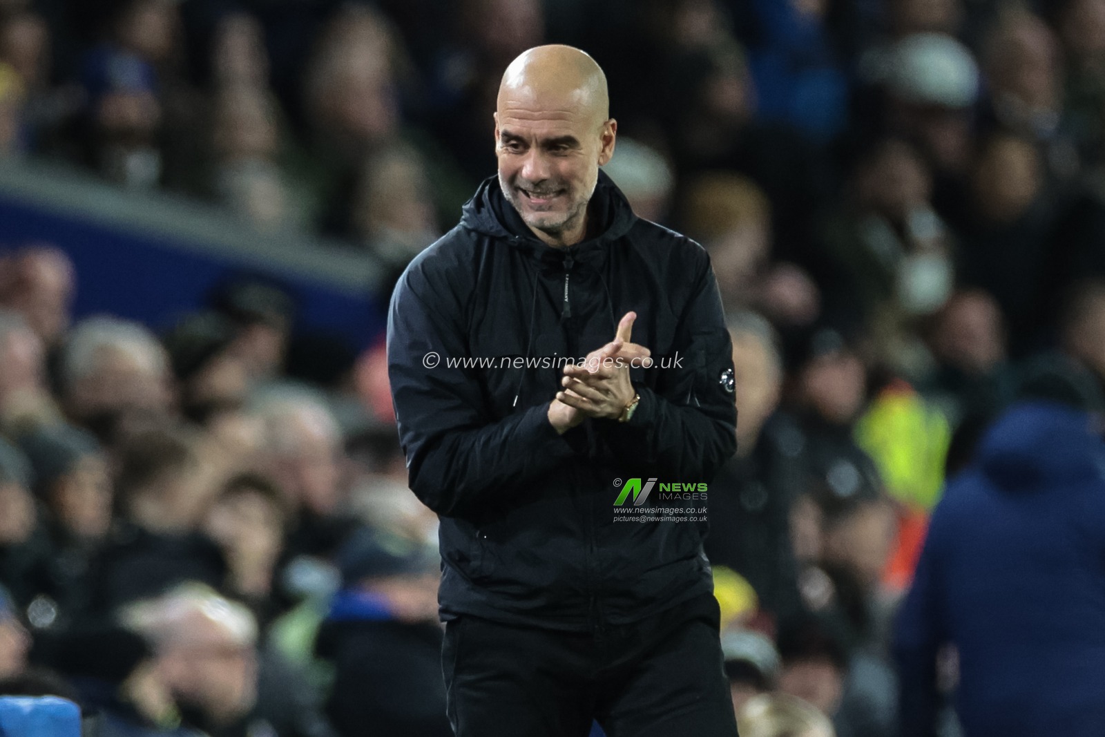 Pep Guardiola manager of Manchester City celebrates the goal of Antonie Semenyo of Manchester City during the Premier League match Leeds United vs Manchester City at Elland Road, Leeds, United Kingdom on 28 February 2026

(Photo by Mark Cosgrove/News Images)