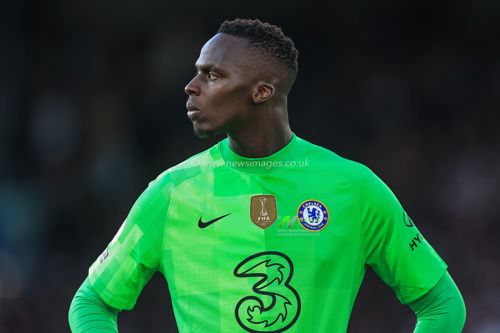 Ã‰douard Mendy #16 of Chelsea during the game