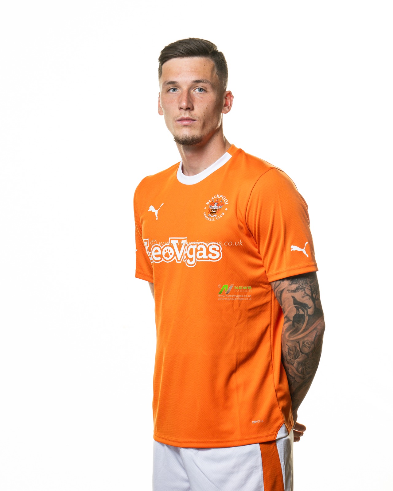Blackpool Squad Headshots at Bloomfield Road, Blackpool, United Kingdom, 27th July 2023

(Photo by Craig Thomas/News Images)