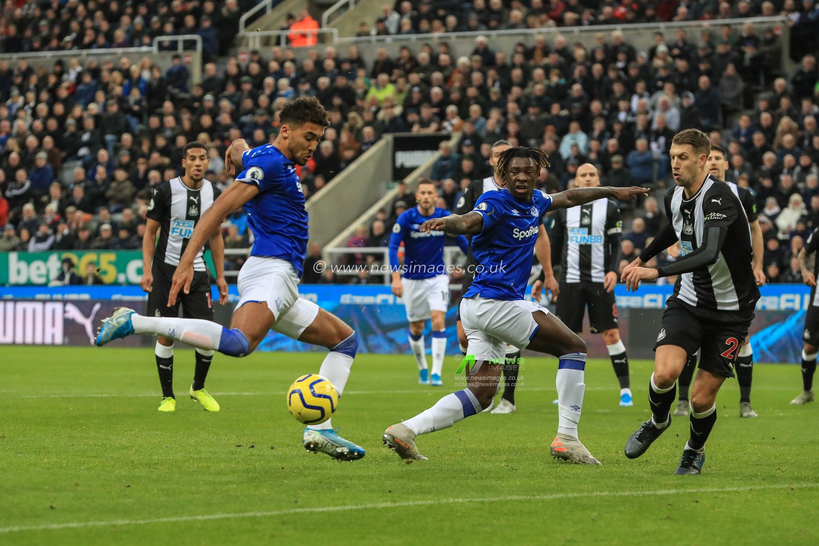 28th December 2019, St. James's Park, Newcastle, England; Premier League, Newcastle United v Everton : Dominic Calvert-Lewin (9) of Everton scores to make it 0-1

Credit: Mark Cosgrove/News Images