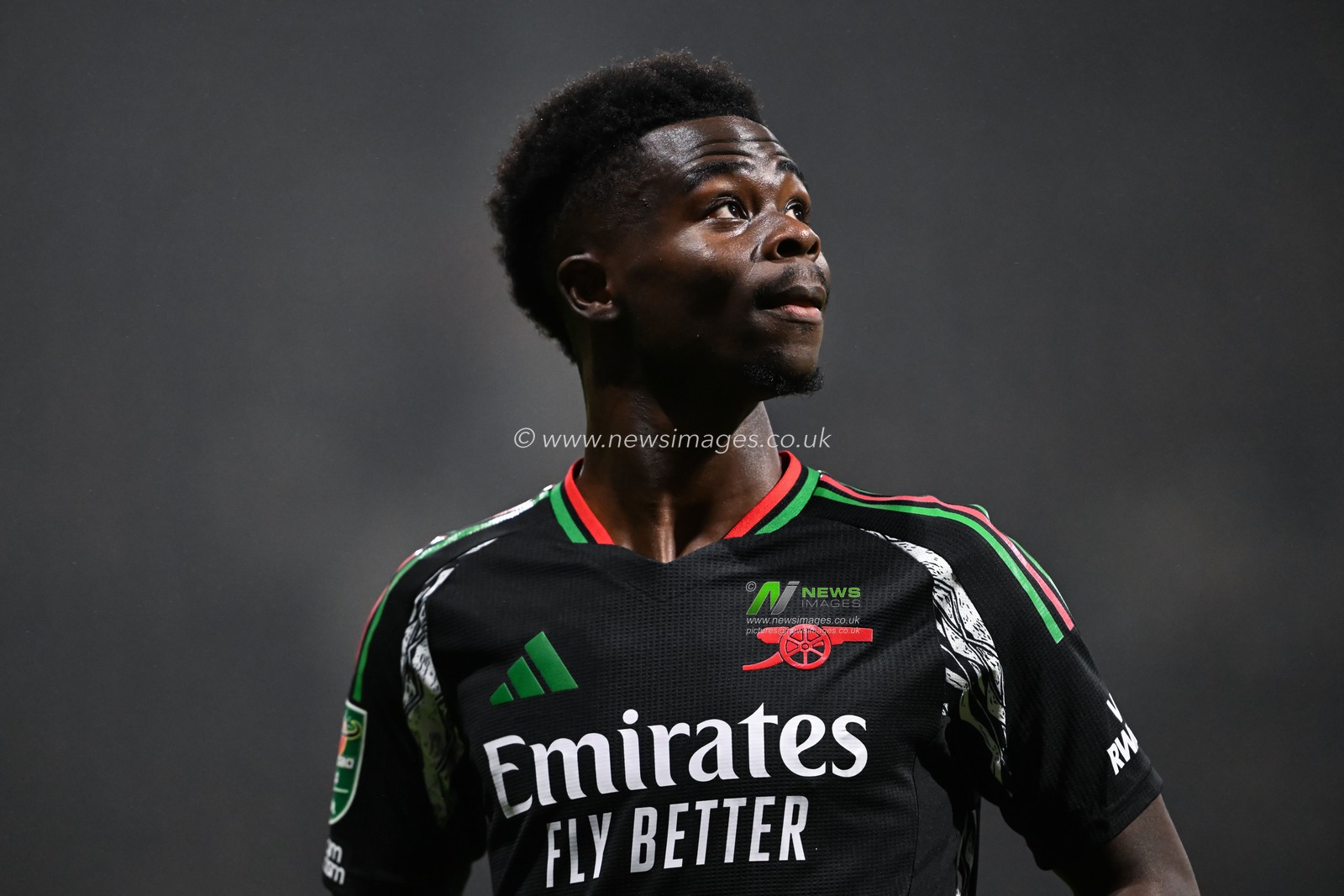 Bukayo Saka of Arsenal during the Carabao Cup Last 16 match Preston North End vs Arsenal at Deepdale, Preston, United Kingdom, 30th October 2024

(Photo by Cody Froggatt/News Images)