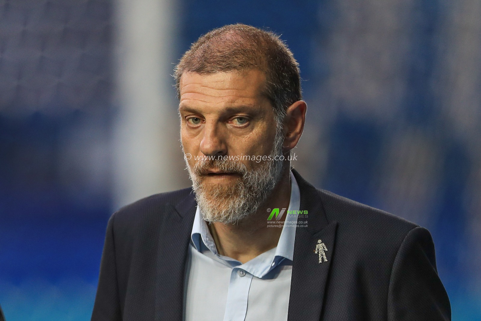 Slaven Bilic manager of West Bromwich Albion during the game