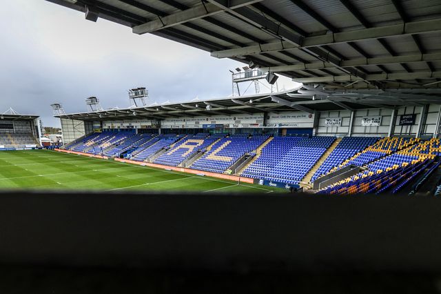 A general view of Halliwell Jones Stadium ahead of the Betfred Challenge Cup Quarter Final match Warrington Wolves vs Leigh Leopards at The Halliwell Jones Stadium, Warrington, United Kingdom on 11 April 2026

(Photo by Alfie Cosgrove/News Images)