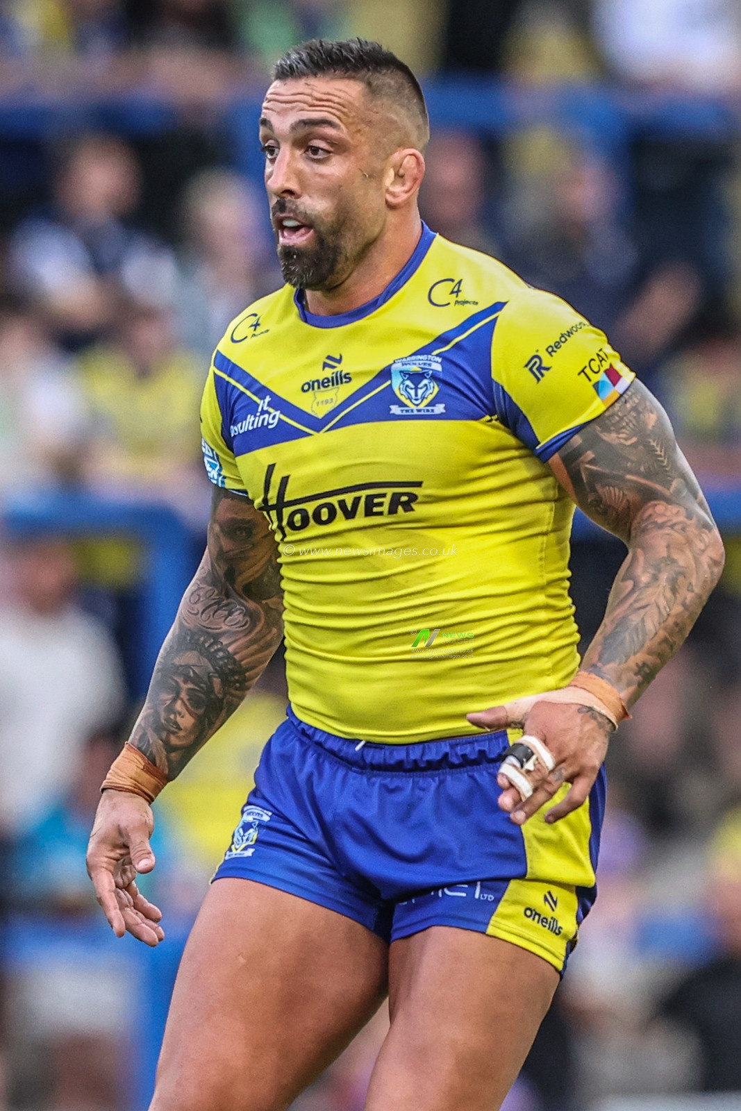 Paul Vaughan of Warrington Wolves during the Betfred Super League round 16 match Warrington Wolves vs Hull FC at Halliwell Jones Stadium, Warrington, United Kingdom, 28th June 2025

(Photo by Alfie Cosgrove/News Images)