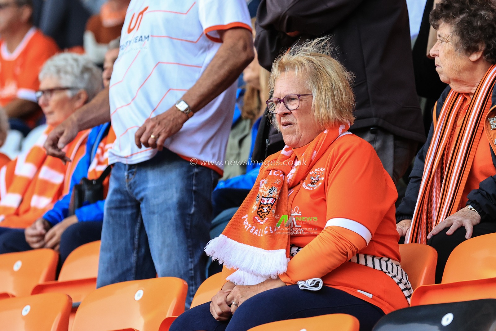 Blackpool fans before kickoff