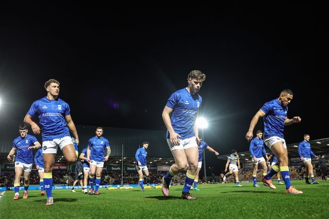 Warrington players in the pre-game warm up during the Betfred Super League Round 4 match York Knights vs Warrington Wolves at LNER Community Stadium, York, United Kingdom on 06 March 2026

(Photo by Mark Cosgrove/News Images)
