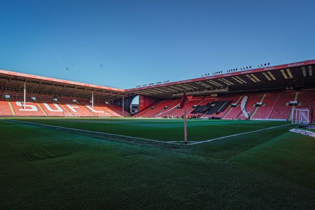 A general view of the pitch and stands during the Sky Bet Championship match Sheffield United vs Blackburn Rovers at Bramall Lane, Sheffield, United Kingdom on 22 April 2026

(Photo by Maynard Manyowa/News Images)