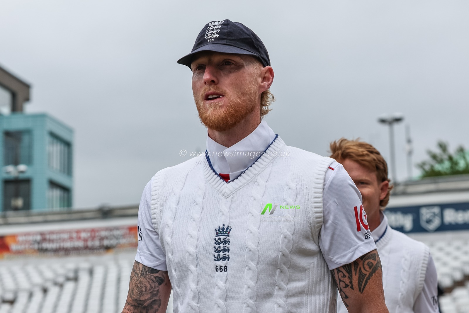 England captain Ben Stokes leads his team out during the Rothesay Test Match Day 1 England vs Zimbabwe at Trent Bridge, Nottingham, United Kingdom, 22nd May 2025

(Photo by Mark Cosgrove/News Images)