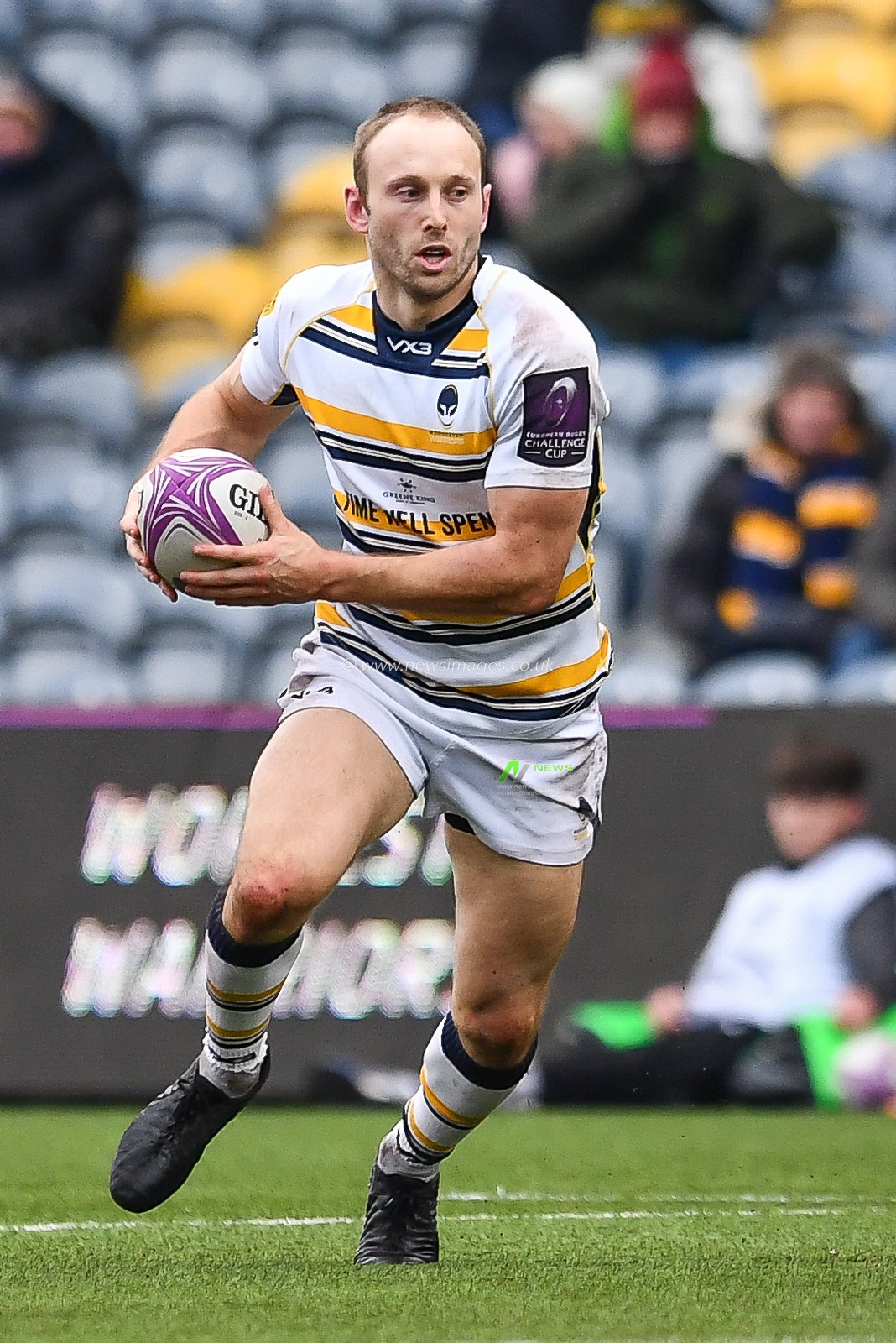 19th January 2019, Sixways Stadium, Worcester, England; European Challenge Cup, Worcester vs Stade Francais ; Chris Pennell of Worcester Warriors in action during todays match 


Credit: Craig Thomas/news Images