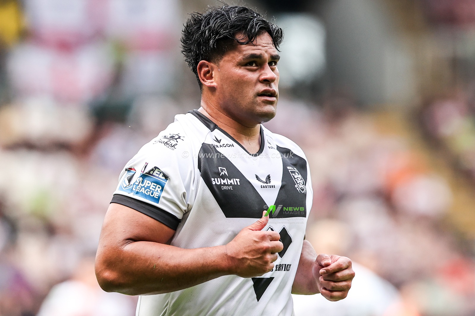 Herman Ese'ese of Hull FC during the Betfred Super League round 16 match Hull FC vs Wigan Warriors at MKM Stadium, Hull, United Kingdom on 27 June 2026

(Photo by Alfie Cosgrove/News Images)