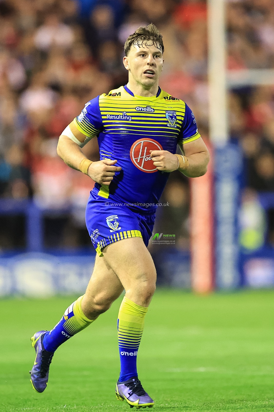 George Williams #7 of Warrington Wolves in action during the game