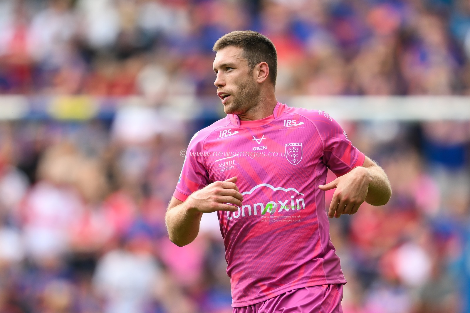 Tom Opaci of Hull KR cduring the Betfred Super League Round 18 match Leeds Rhinos vs Hull KR at Headingley Stadium, Leeds, United Kingdom, 20th July 2024

(Photo by Craig Thomas/News Images)