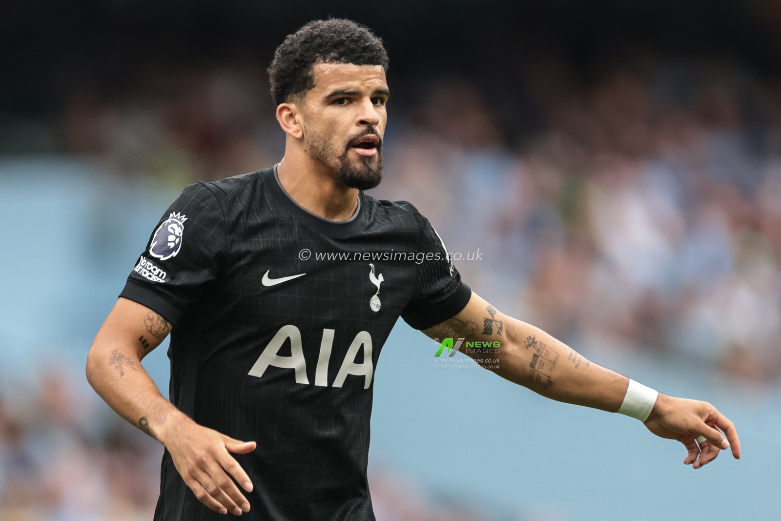Dominic Solanke of Tottenham Hotspur during the Premier League match Manchester City vs Tottenham Hotspur at Etihad Stadium, Manchester, United Kingdom, 23rd August 2025

(Photo by Mark Cosgrove/News Images)