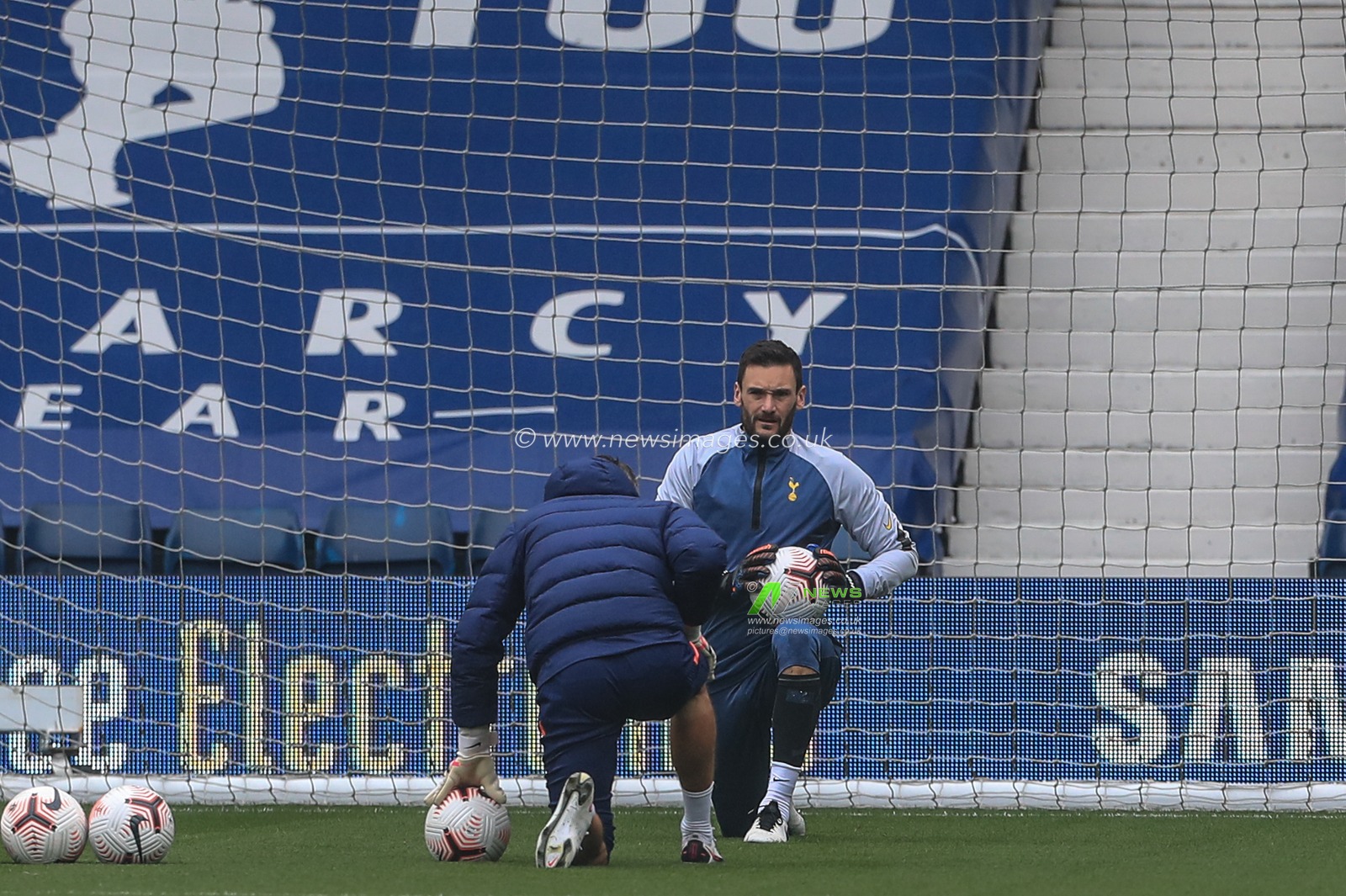 Hugo Lloris #1 of Tottenham Hotspur during the pre-game warmup