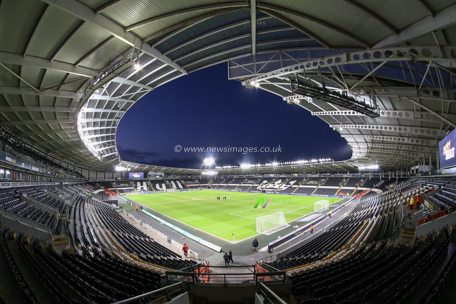 Ground view inside the MKM Stadium ahead of this evenings Sky Bet Championship fixture Hull City v Barnsley