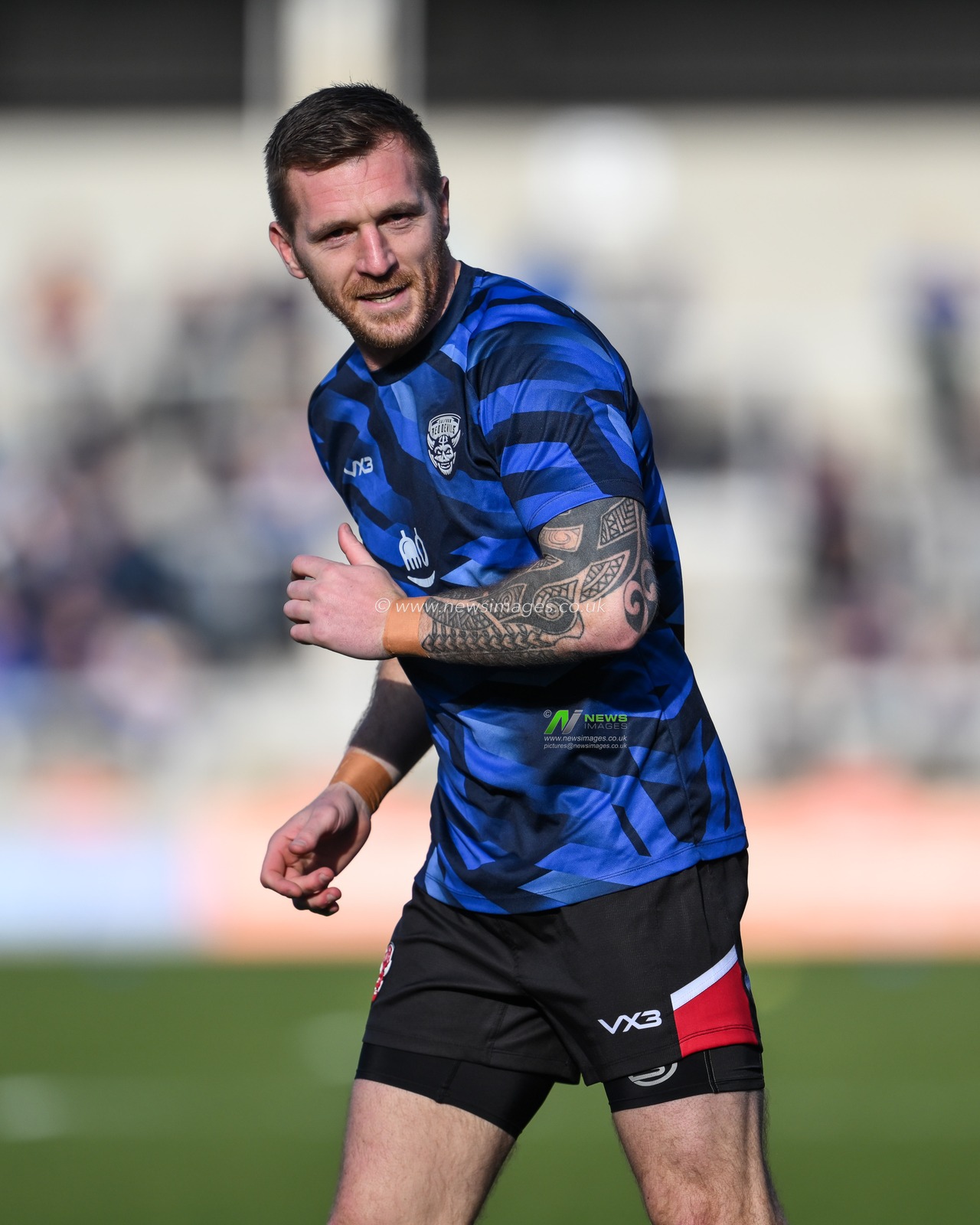 Marc Sneyd of Salford Red Devils during pre match warm up ahead of the Betfred Super League match Round 2 Salford Red Devils vs Leeds Rhinos at Salford Community Stadium, Eccles, United Kingdom, 22nd February 2025

(Photo by Craig Thomas/News Images)