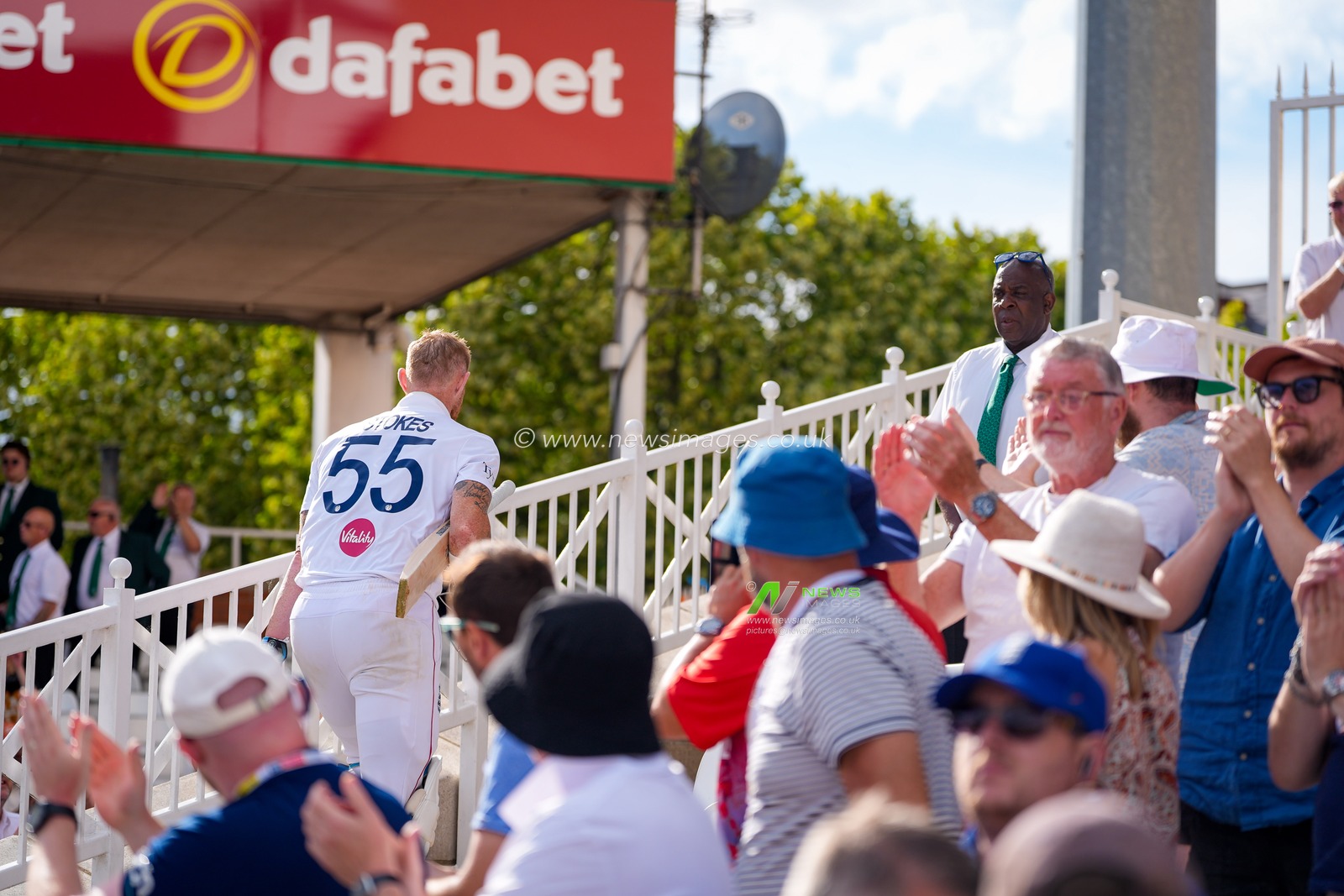 England captain Ben Stokes walks off after being dismissed for 30 in his last innings as an England player having announced his retirement during the 3rd Rothesay Test Match Day 4 match England vs New Zealand at Trent Bridge, Nottingham, United Kingdom on 28 June 2026

(Photo by Maynard Manyowa/News Images)