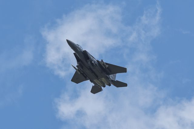 United States Air Force McDonnell Douglas, F-15 Eagle land at RAF Lakenheath, Lakenheath, United Kingdom, 26th June 2025

(Photo by Mark Cosgrove/News Images)