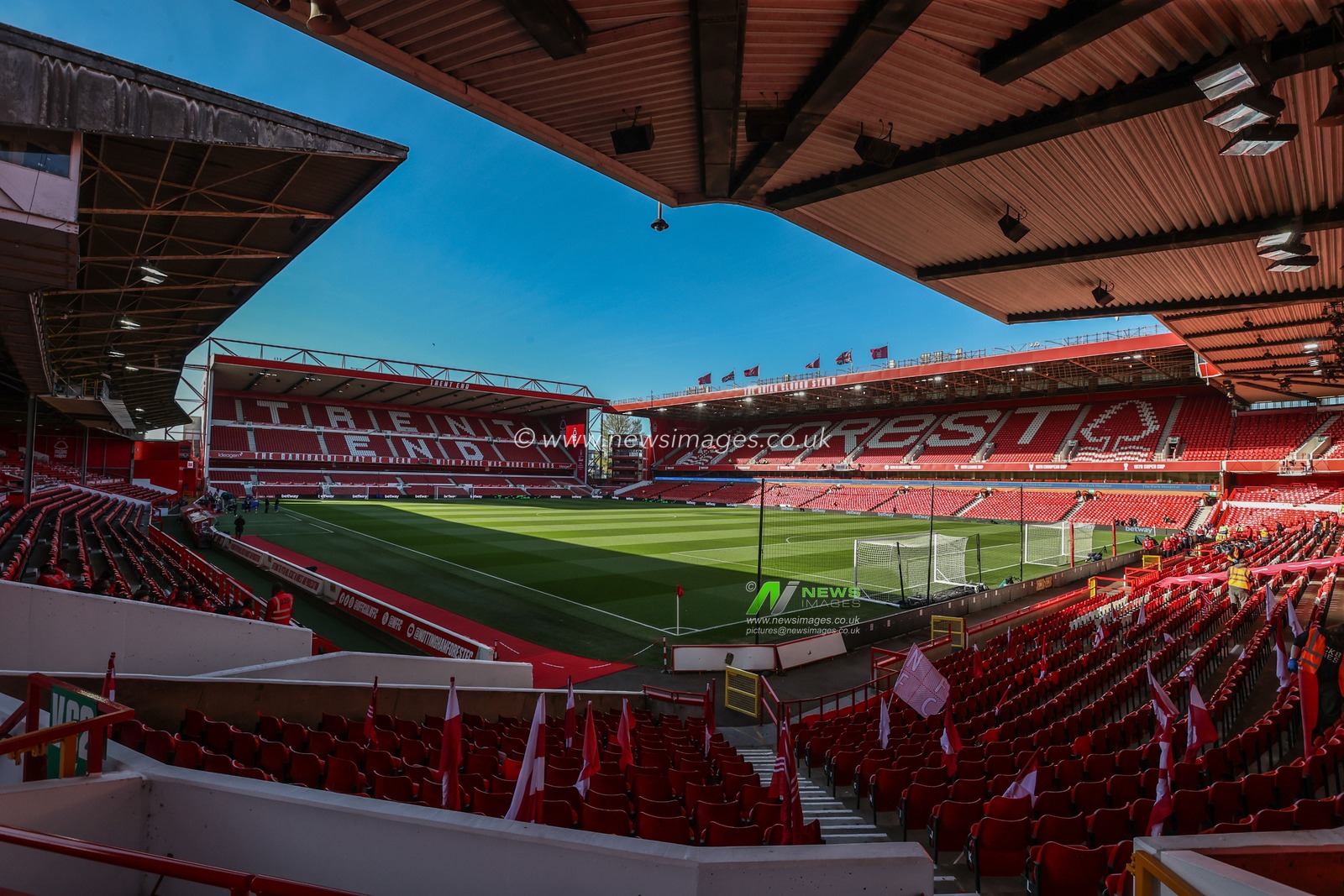 A general view of City Ground during the Premier League match Nottingham Forest vs Manchester United at City Ground, Nottingham, United Kingdom, 1st April 2025

(Photo by Alfie Cosgrove/News Images)