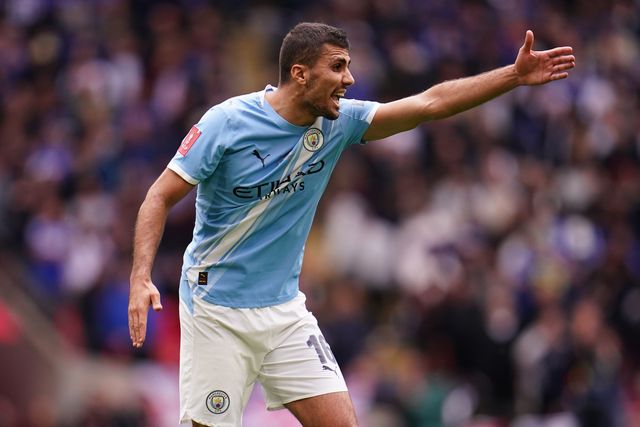 Rodri of Manchester City during the Emirates FA Cup Final match Chelsea vs Manchester City at Wembley Stadium, London, United Kingdom on 16 May 2026

(Photo by Harvey Murphy/News Images)
