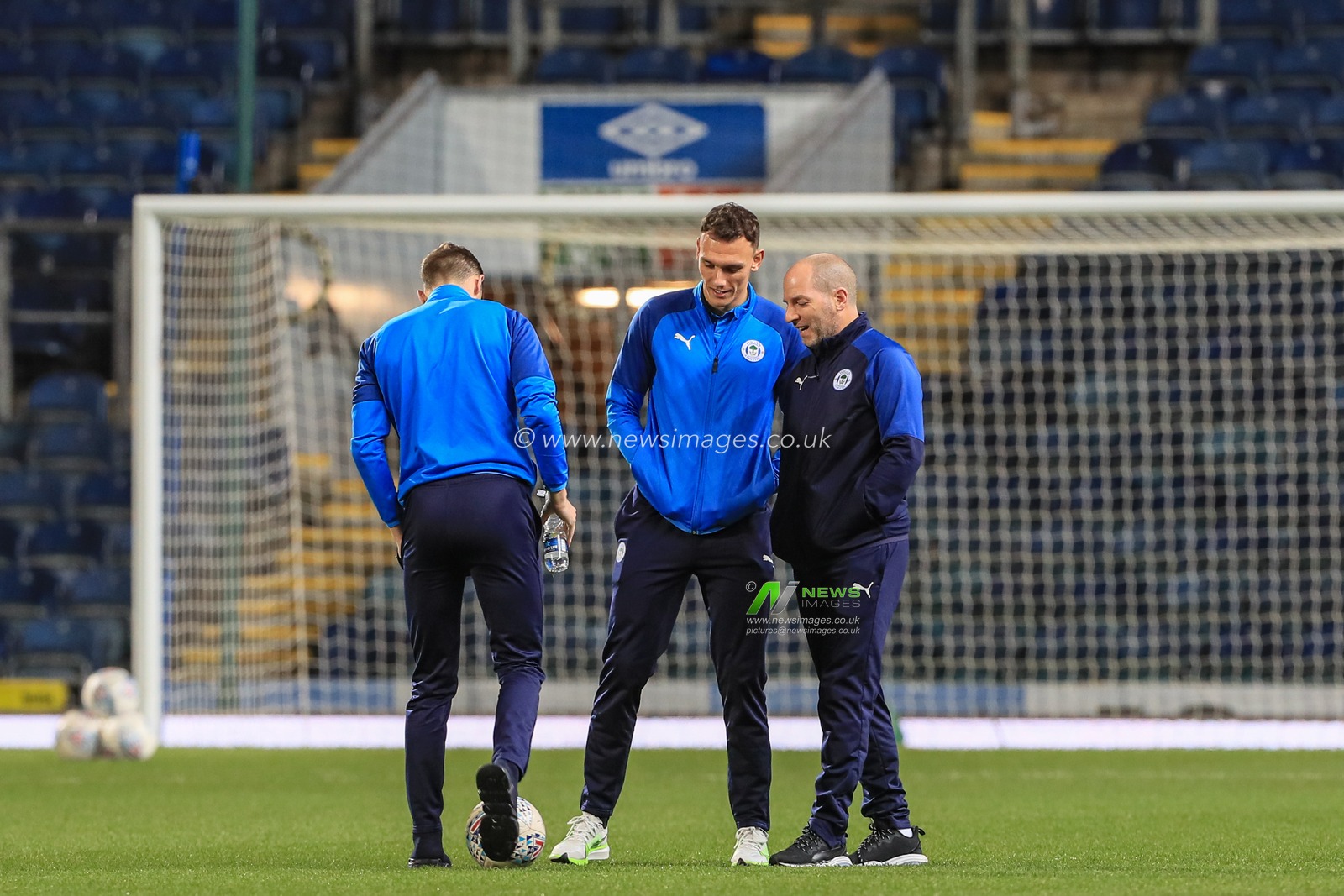 23rd December 2019, Ewood Park, Blackburn, England; Sky Bet Championship, Blackburn Rovers v Wigan Athletic : Wigan players arrive at Ewood Park and inspect the pitch 

Credit: Mark Cosgrove/News Images
