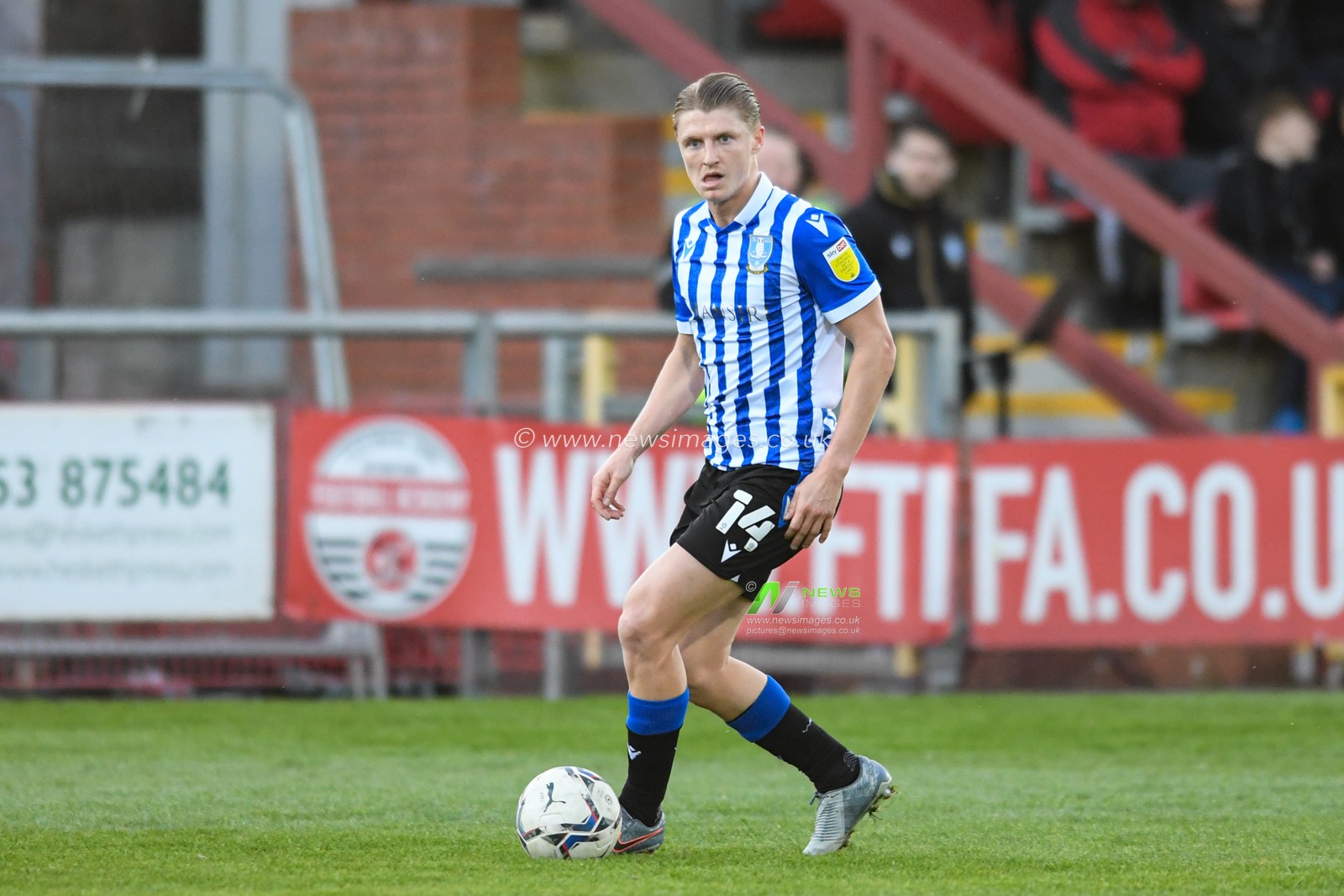 George Byers #14 of Sheffield Wednesday in action during the game