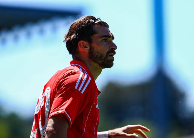 Jota Silva of Nottingham Forest during the Pre-season friendly match Chesterfield vs Nottingham Forest at SMH Group Stadiumact Stadium, Chesterfield, United Kingdom, 12th July 2025

(Photo by Richard Bierton/News Images)