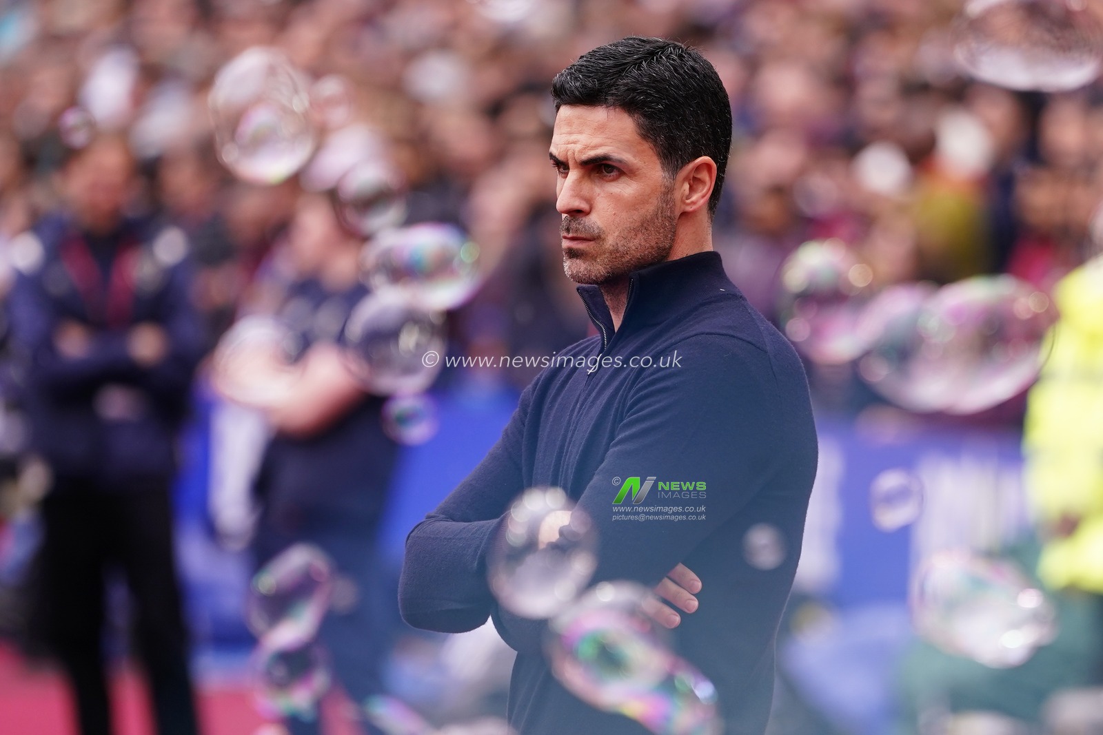 Mikel Arteta manager of Arsenal during the Premier League match West Ham United vs Arsenal at London Stadium, London, United Kingdom on 10 May 2026

(Photo by Harvey Murphy/News Images)