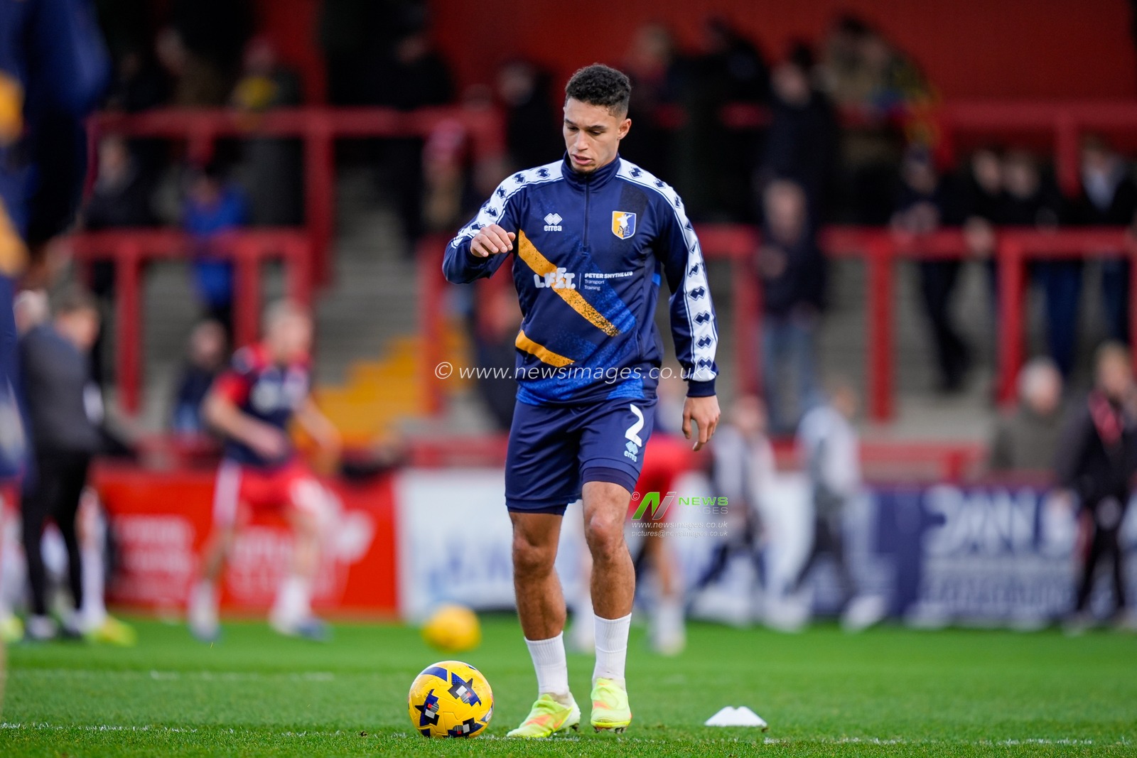Kyle Knoyle of Mansfield Town in the pregame warmup session   during the Sky Bet League 1 match Stevenage vs Mansfield Town at Lamex Stadium, Stevenage, United Kingdom, 24th January 2026

(Photo by Maynard Manyowa/News Images)