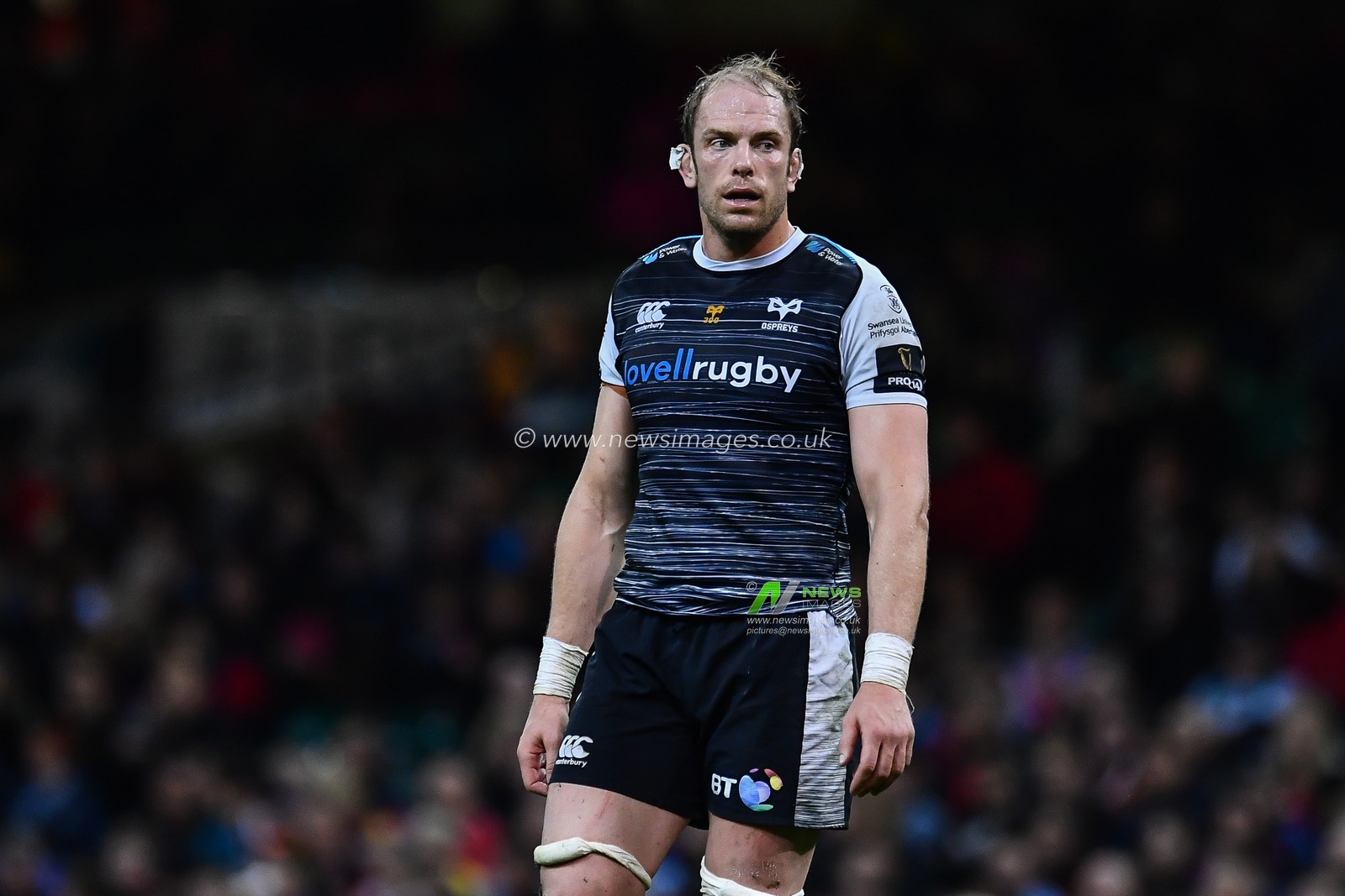 27th April 2019 , Principality Stadium , Cardiff, Wales ; Guinness pro 14â€™s, Round 21, Cardiff Blues Vs Ospreys ; Alun Wyn Jones of Ospreys

Credit:  Craig Thomas/News Images