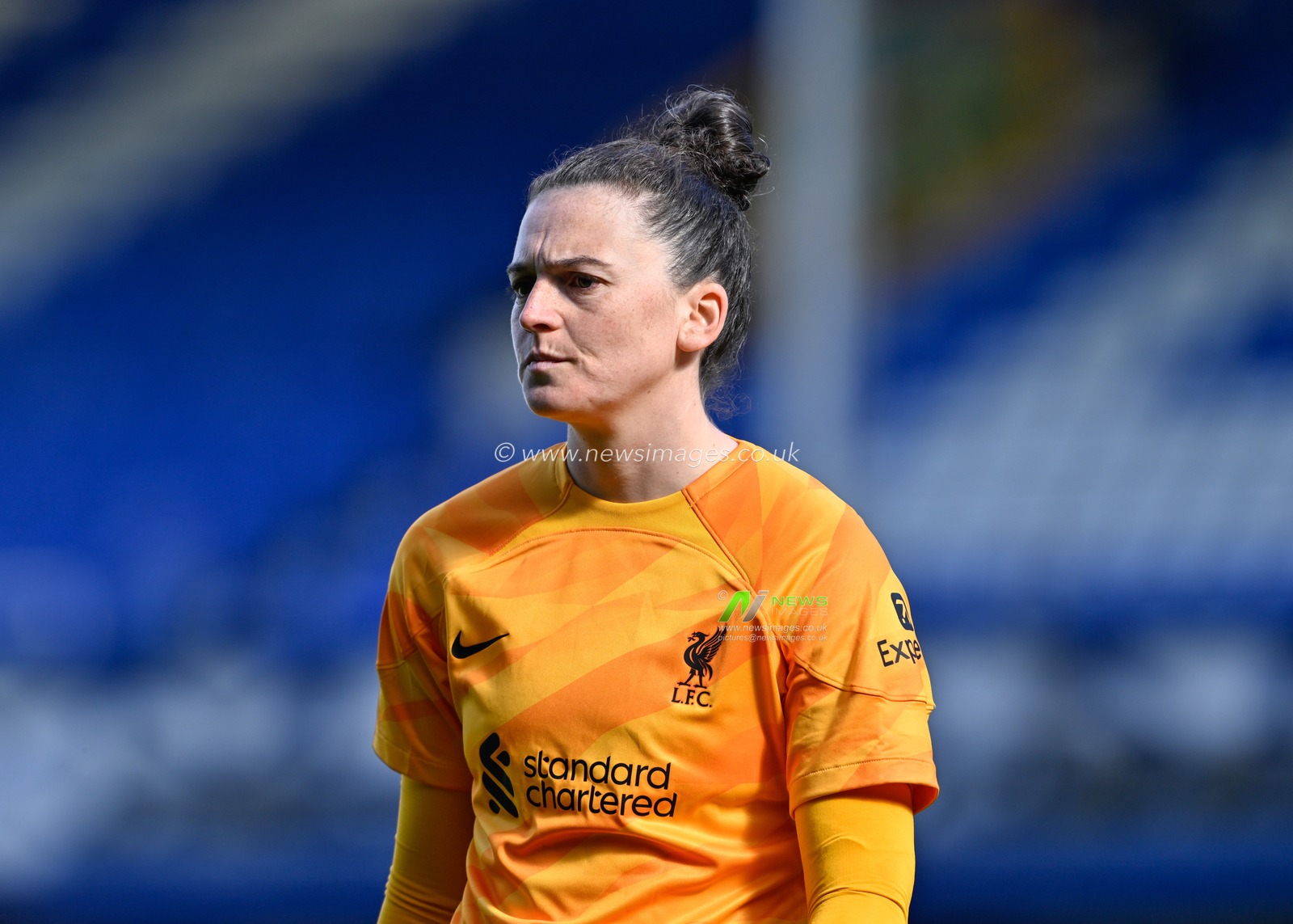 Rachael Laws of Liverpool Women, during The FA Women's Super League match Everton Women vs Liverpool Women at Goodison Park, Liverpool, United Kingdom, 24th March 2024

(Photo by Cody Froggatt/News Images)