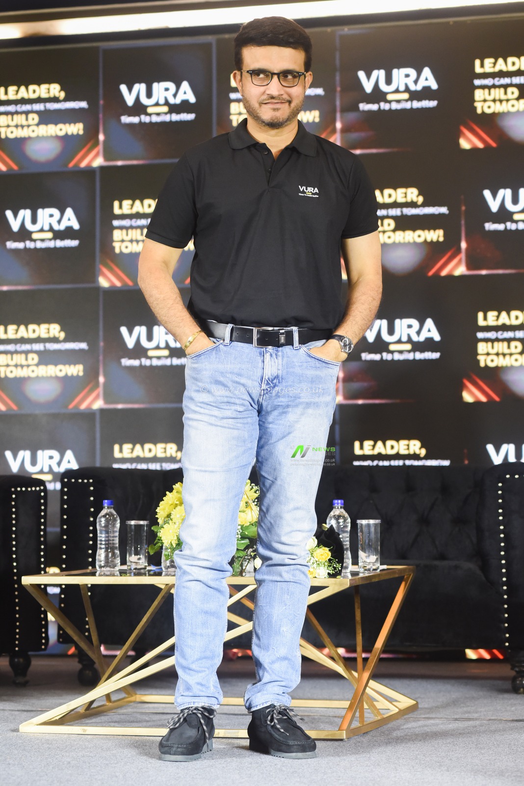 Former BCCI President and Indian cricket captain Sourav Ganguly reacts at the media conferences during Vura Bau-Chemie LLP, a global construction chemical brand, is proud to announce Sourav Ganguly, the renowned cricket legend and former Indian captain, as its new brand ambassador and mentor in Kolkata,India on February 21,2025.Pictures by Debajyoti Chakraborty.(Photo: Debajyoti Chakraborty/News Images)
