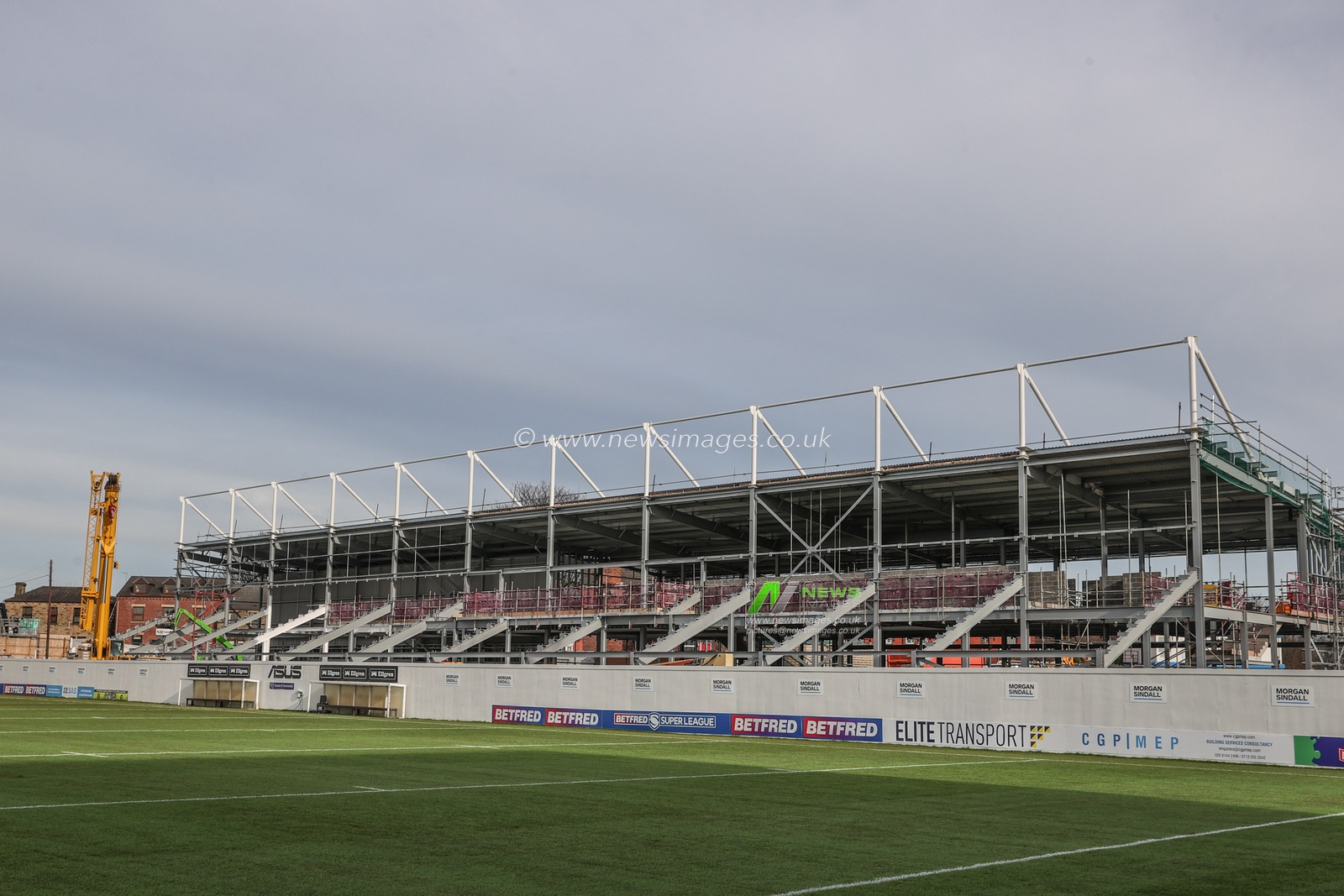 A general view of The Be Well Support Stadium ahead of the Rugby League Pre Season match Wakefield Trinity vs Hull FC at The Be Well Support Stadium, Wakefield, United Kingdom, 5th February 2023

(Photo by Mark Cosgrove/News Images)