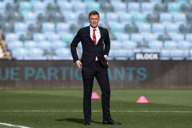 Darren Fletcher head coach of Manchester United U18's arrives during the FA Youth Cup Final match Manchester City U18 vs Manchester United U18 at Joie Stadium, Manchester, United Kingdom on 14 May 2026

(Photo by Mark Cosgrove/News Images)