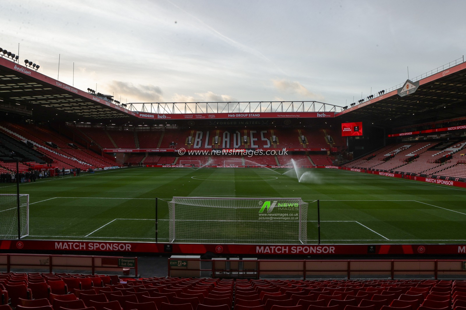 A general view of Bramall Lane ahead of the Sky Bet Championship match Sheffield United vs Leicester City at Bramall Lane, Sheffield, United Kingdom, 1st January 2026

(Photo by Richard Bierton/News Images)

*** GER AUT SUI OUT ***