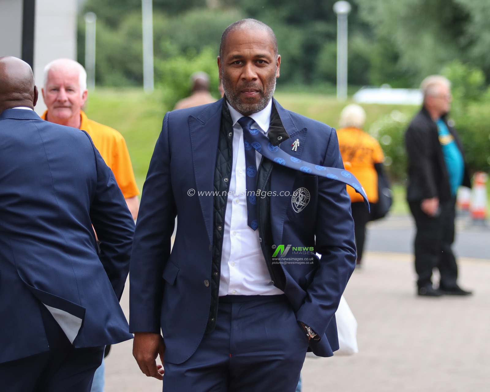 Former player and now director of football at QPR Les Ferdinand arrives at the MKM Stadium