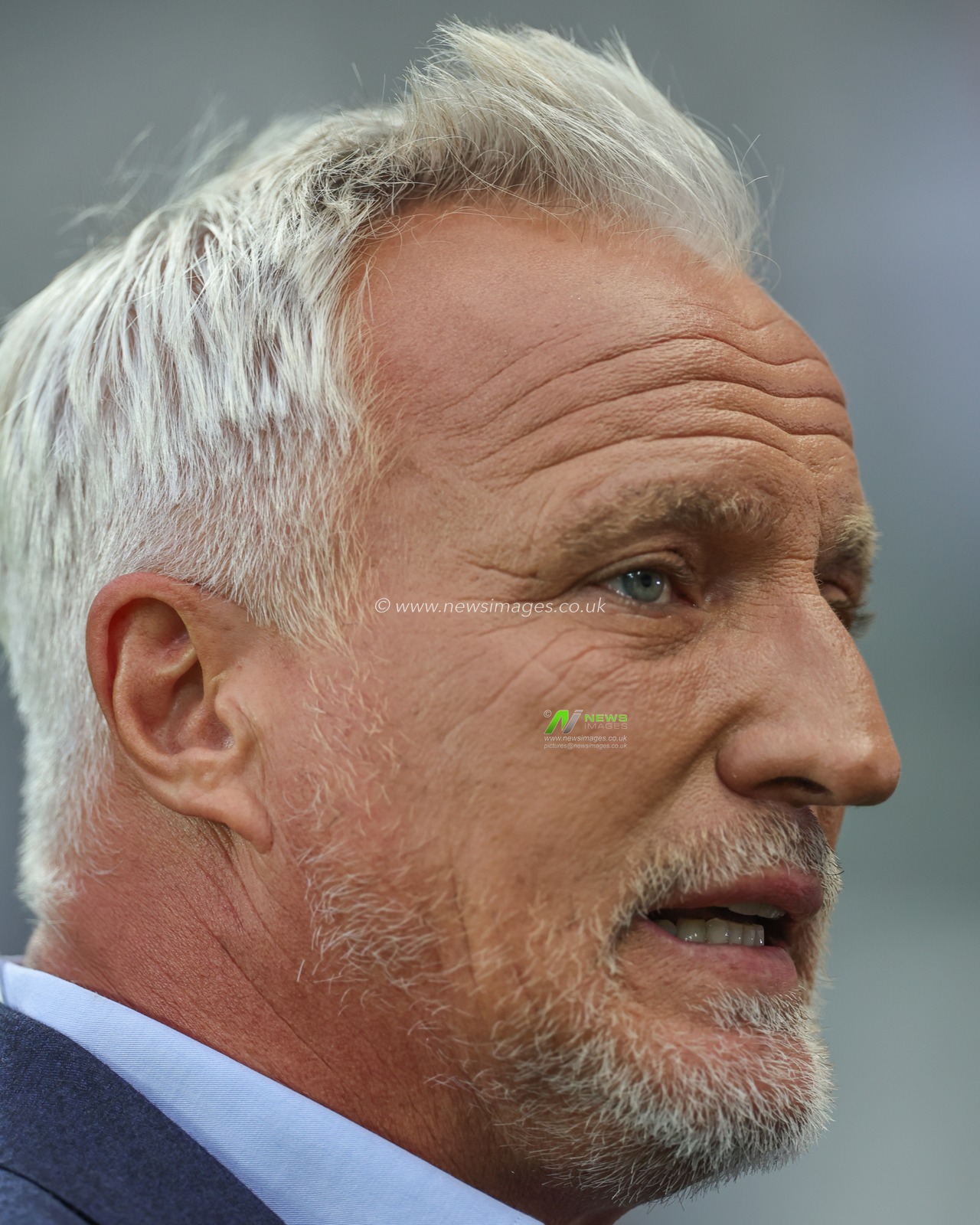 David Ginola former French football gives an interview ahead of the UEFA Champions League match Newcastle United vs Paris Saint-Germain at St. James's Park, Newcastle, United Kingdom, 4th October 2023

(Photo by Mark Cosgrove/News Images)