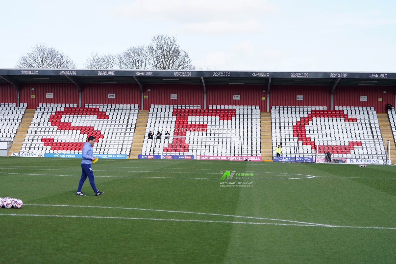 General view of Lamex stadium ahead of the Sky Bet League 1 match Stevenage vs Huddersfield Town at Lamex Stadium, Stevenage, United Kingdom, 1st March 2025

(Photo by Harvey Murphy/News Images)