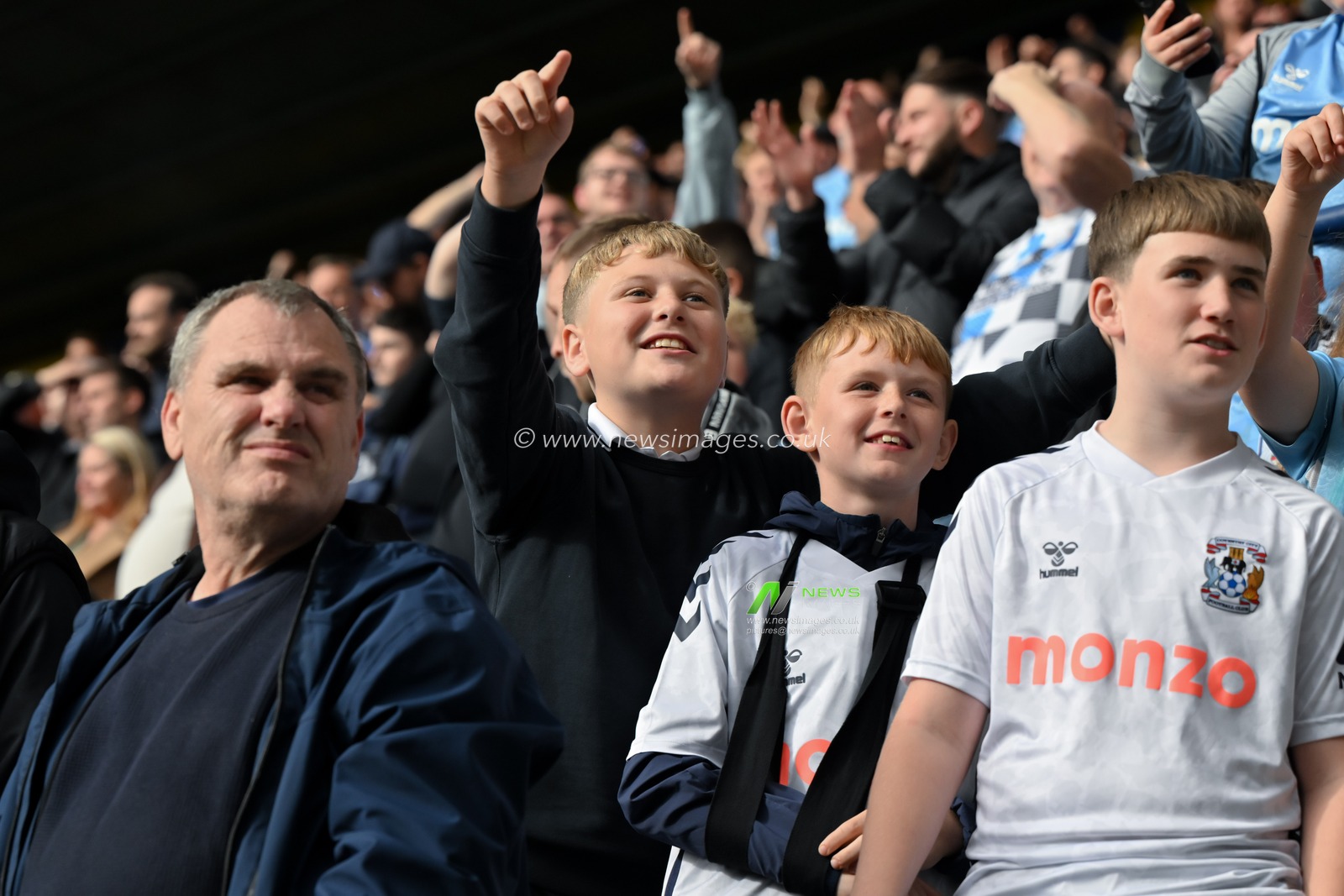 Young Coventry City fan all smiles during the Sky Bet Championship match Preston North End vs Coventry City at Deepdale, Preston, United Kingdom, 19th October 2024

(Photo by Cody Froggatt/News Images)