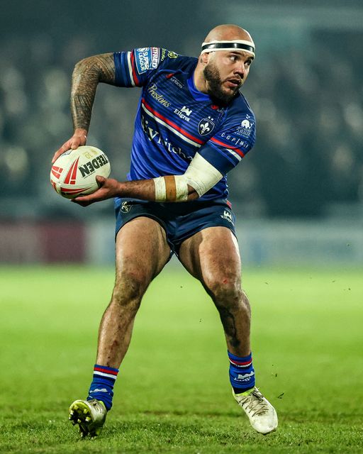 Jazz Tevaga of Wakefield Trinity during the Betfred Super League match Wakefield Trinity vs Hull FC at DIY Kitchens Stadium, Wakefield, United Kingdom on 05 March 2026

(Photo by Alfie Cosgrove/News Images)